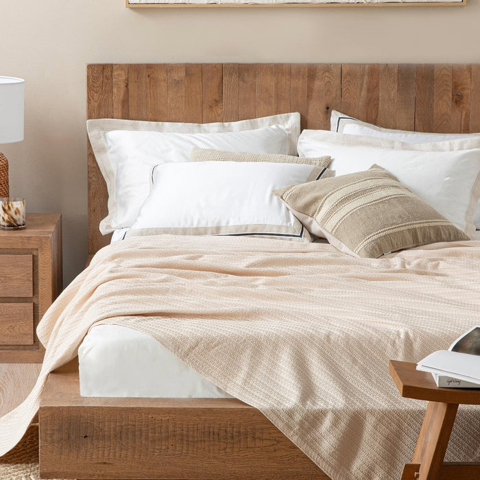 Palmita Single Size Pique 63x87 inch Beige