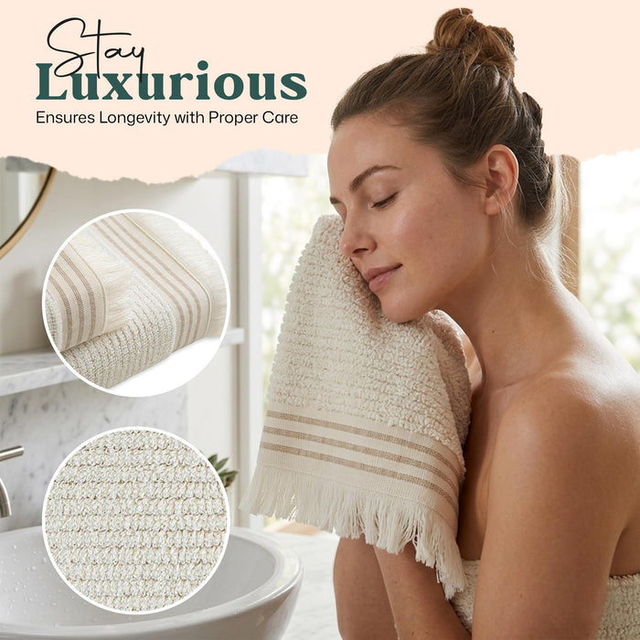 Soire Hand Towel 20x30 inch Natural