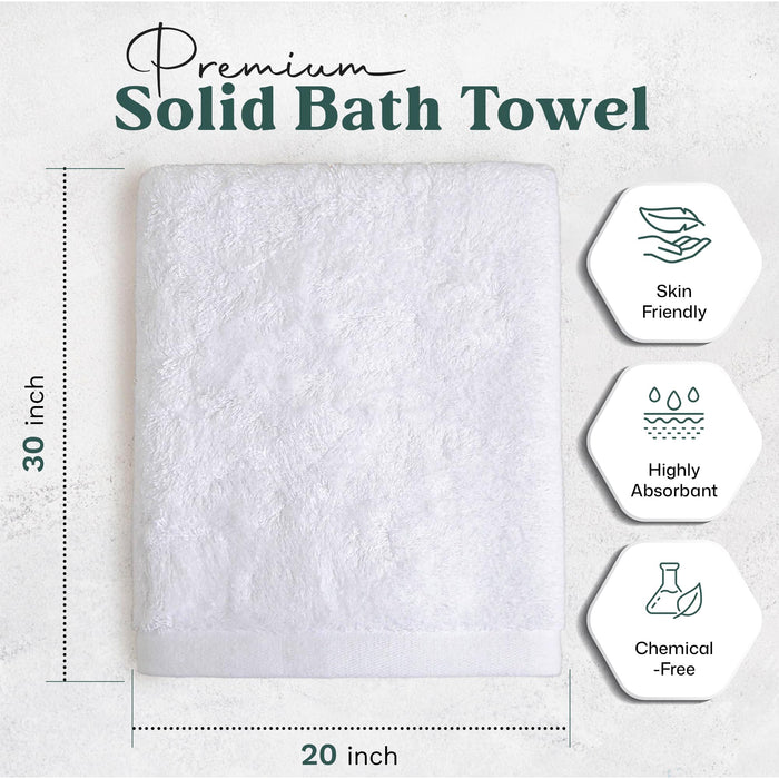 Solid Bundle 2 Pack of Washcloth and Face Towel White