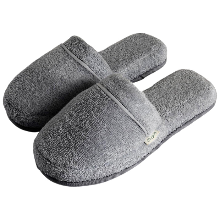 Solid Unisex Indoor House Slippers Anthracite