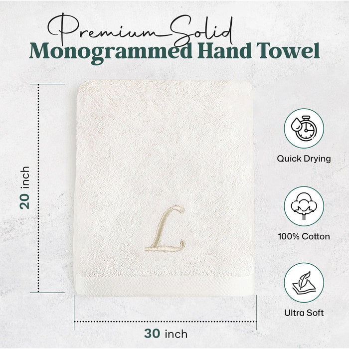 Solid Hand Towel 20x30 inch (L) Ecru