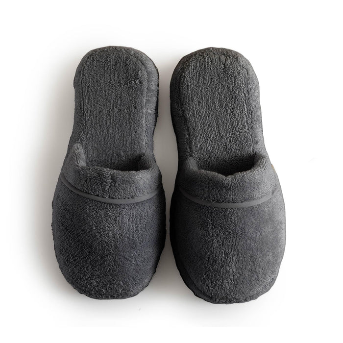 Solid Unisex Indoor House Slippers Anthracite