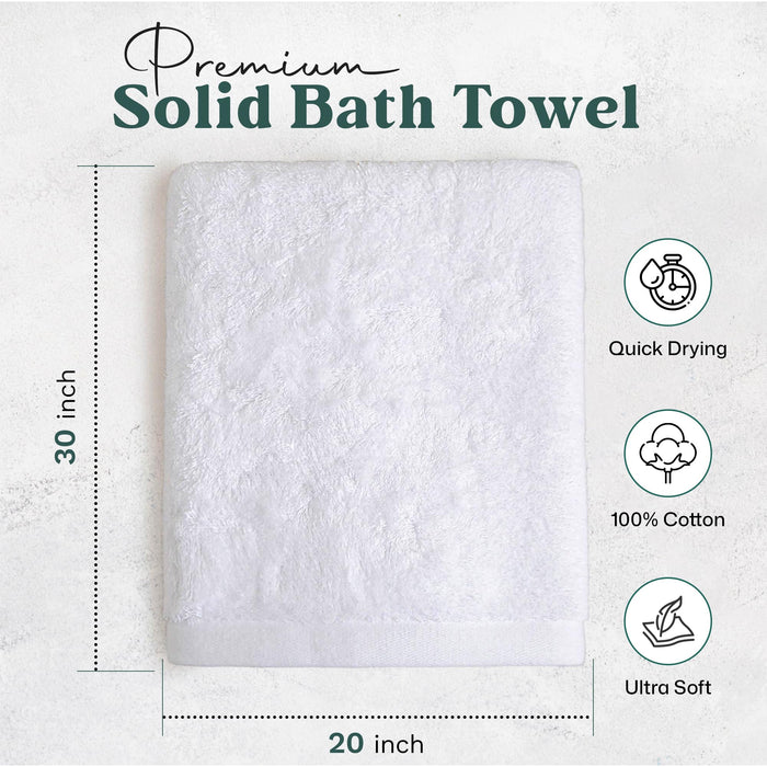 Solid Hand Towel 20x30 inch White
