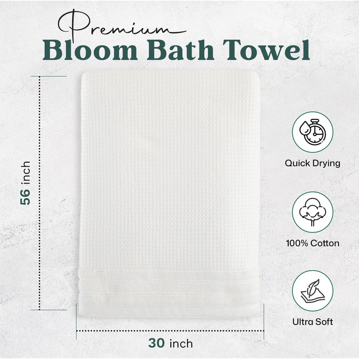 Albert Bath Towel 30x56 inch White
