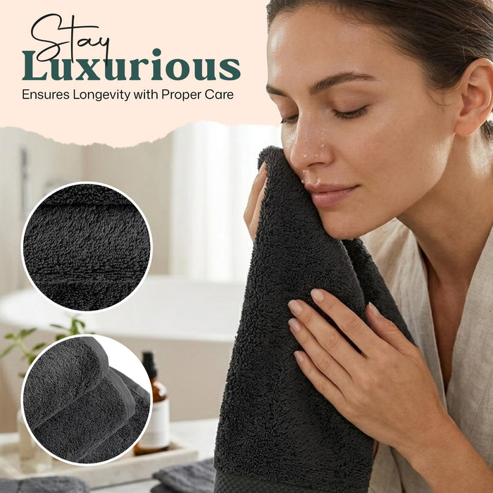 Solid Hand Towel 20x30 inch Anthracite