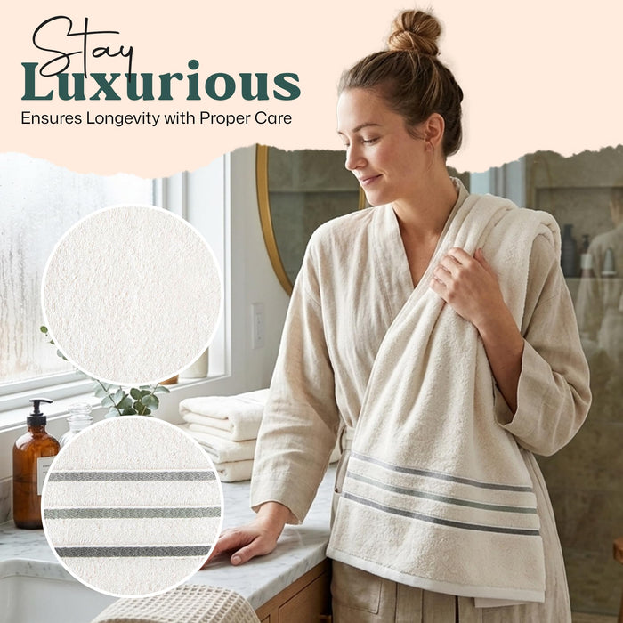 Narciso Bath Sheet 40x70 inch Ecru
