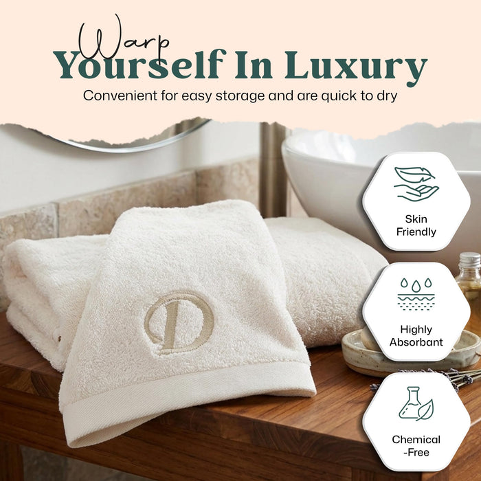 Solid Hand Towel 20x30 inch (D) Ecru