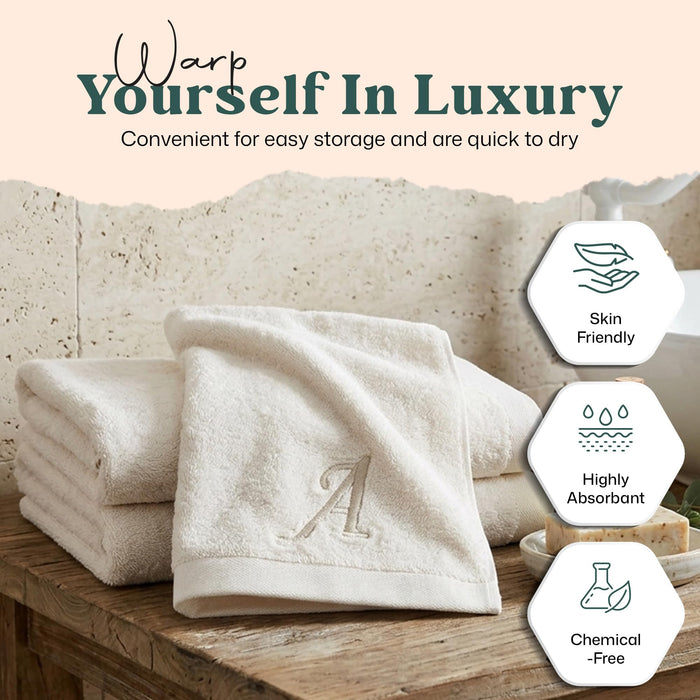 Solid Hand Towel 20x30 inch (A) Ecru