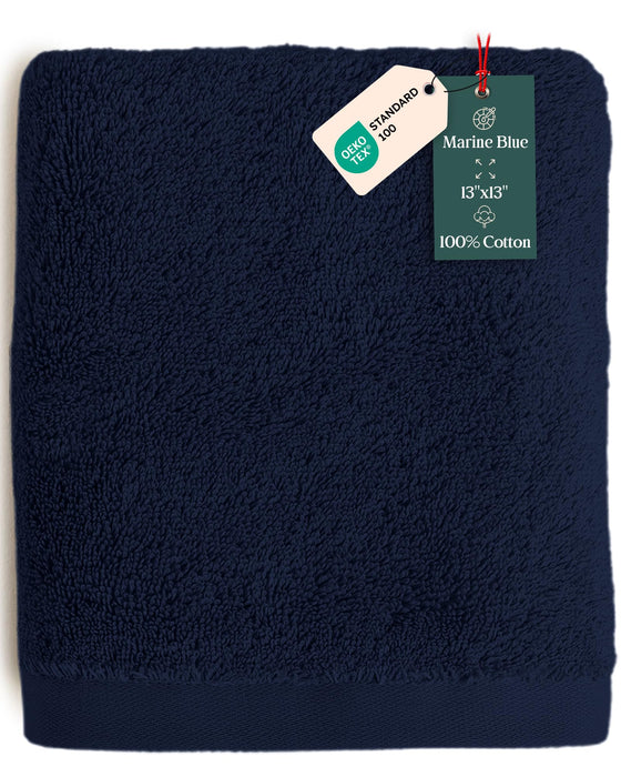 Solid Washcloth 13x13 inch Marine Blue