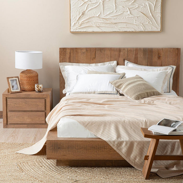 Palmita Single Size Pique 63x87 inch Beige