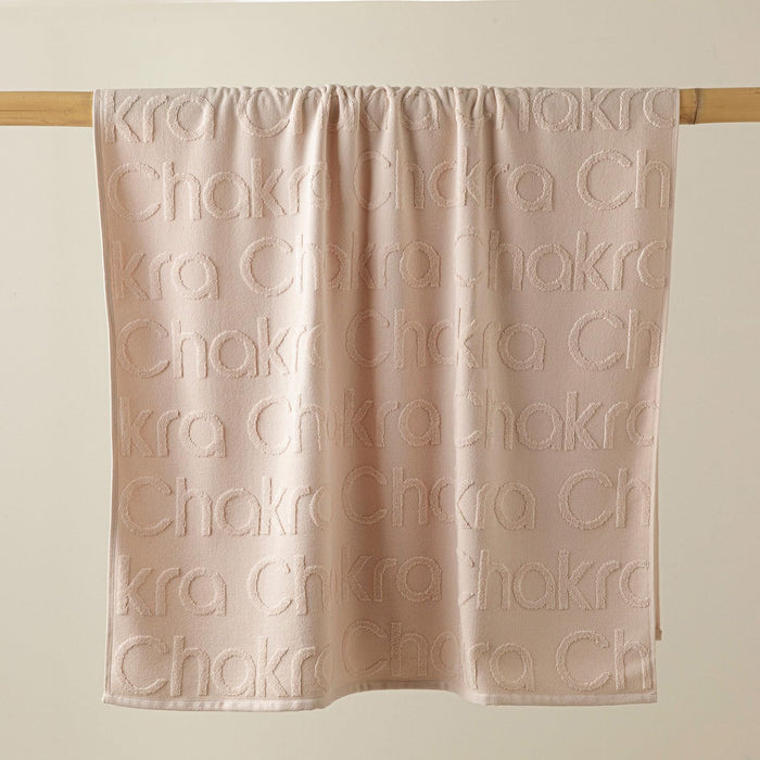 Chakra Logo Beach Towel Soft Apricot