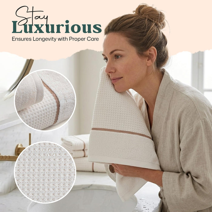 Pianta Hand Towel 20x30 inch Natural