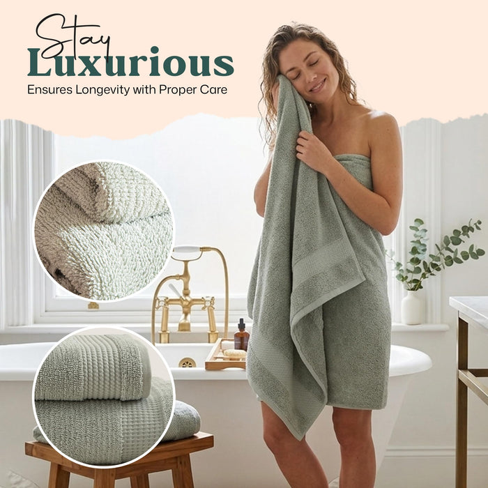 Eva Bath Sheet 40x70 inch Smoke Green