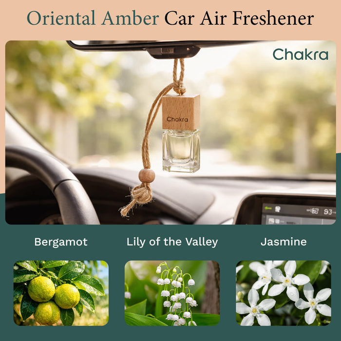 Car Air Freshener Hanging Diffuser 0.17 oz Oriental Amber