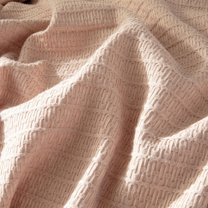 Palmita Single Size Pique 63x87 inch Soft Apricot
