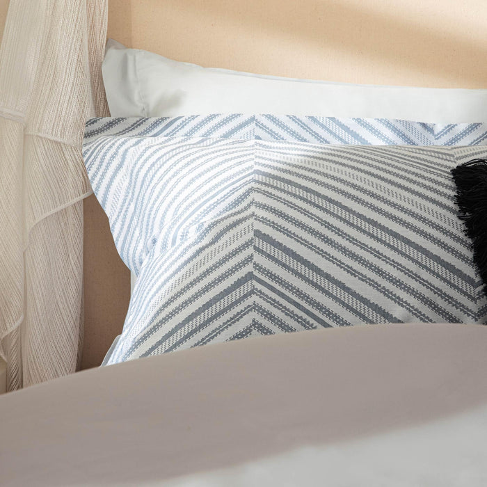 Lorenza Cal King Duvet Cover 106x92 inch Marine Blue