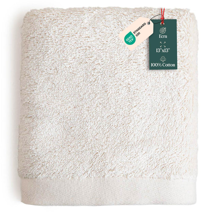 Solid Washcloth 13x13 inch Ecru