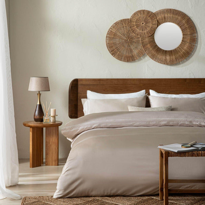 Mirella Cal King Duvet Cover 106x92 inch Beige