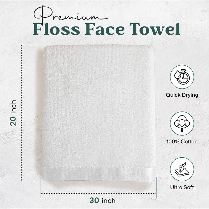 Floss Hand Towel 20x30 inch White