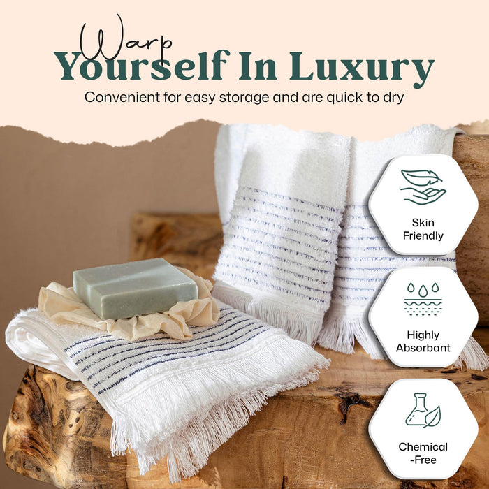 Rudder Hand Towel 20x30 inch White
