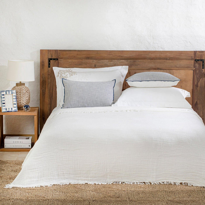 Marfa Pique Coverlet Double Size 79x87 inch White