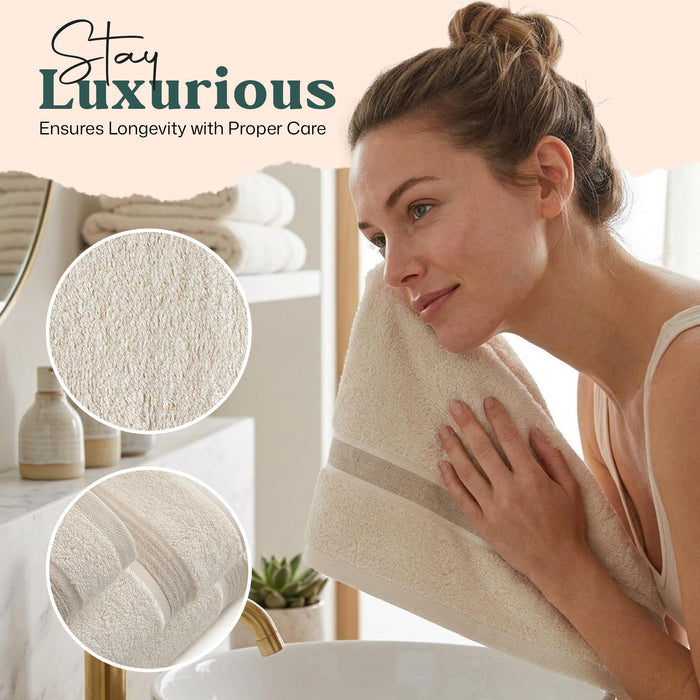 Stella Hand Towel 20x30 inch Natural