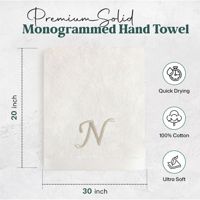 Solid Hand Towel 20x30 inch (N) Ecru