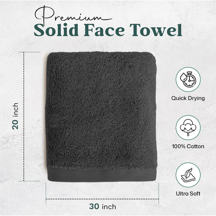 Solid Hand Towel 20x30 inch Anthracite