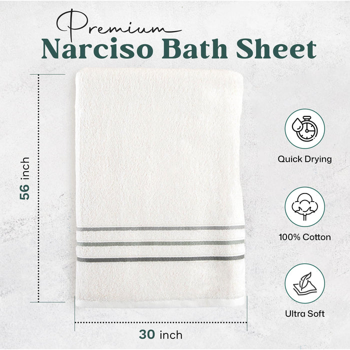 Narciso Bath Towel 30x56 inch Ecru
