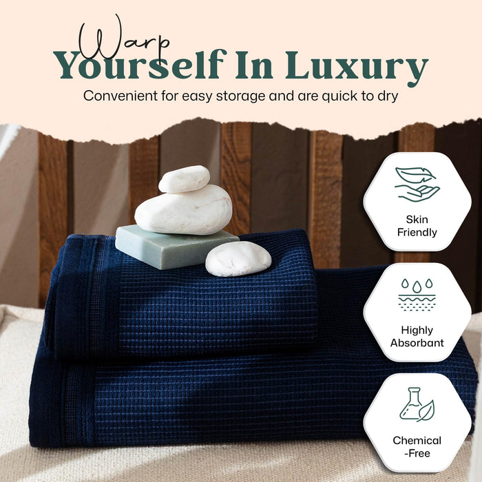 Anhor Hand Towel 20x30 inch Marine Blue