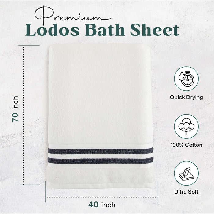 Lodos Bath Sheet 40x70 inch White