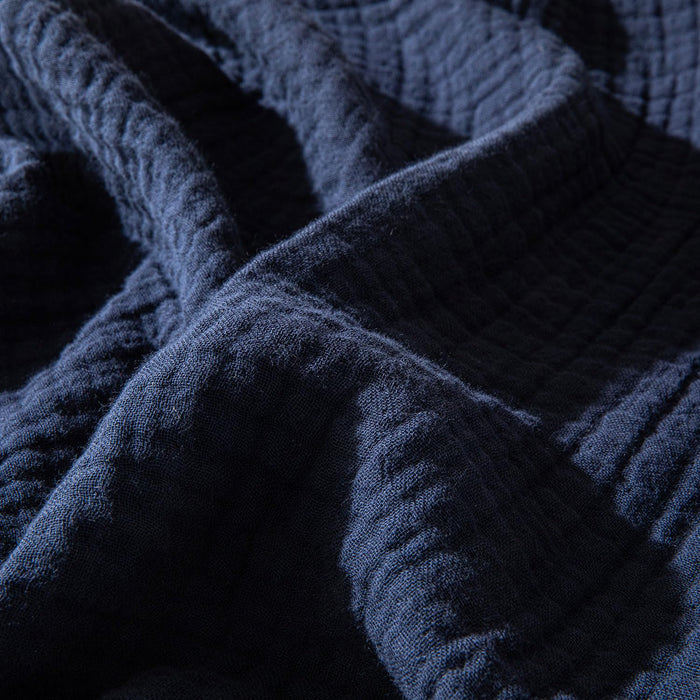 Marfa Single Size Pique 63x87 inch Marine Blue