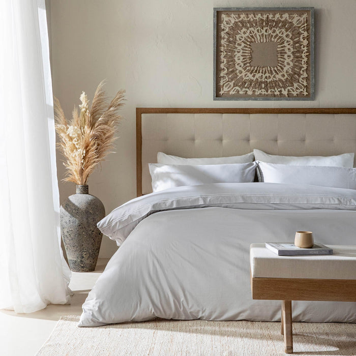 Glad Duvet Cover Set 90x92 inch Grey