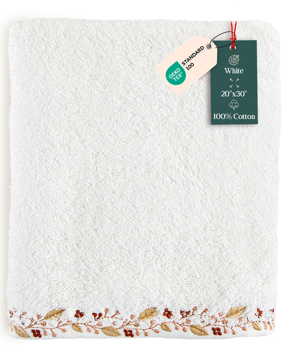 Bloom Hand Towel 20x30 inch White