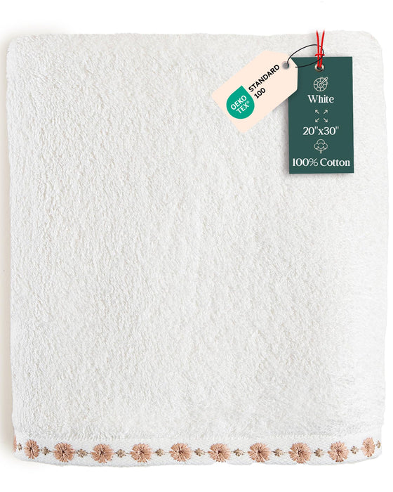 Florissa Hand Towel 20x30 inch White
