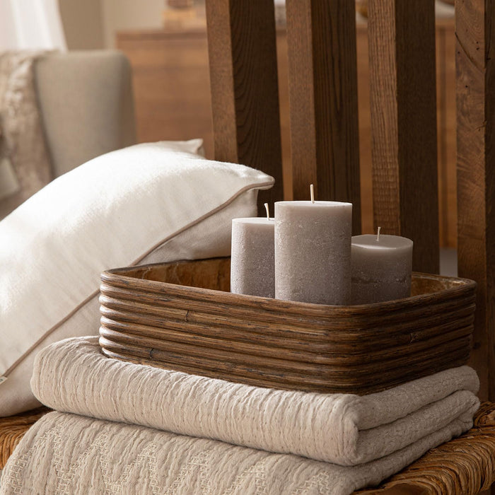 Glacier Pillar Candle 2.75x3.94 inch Mink