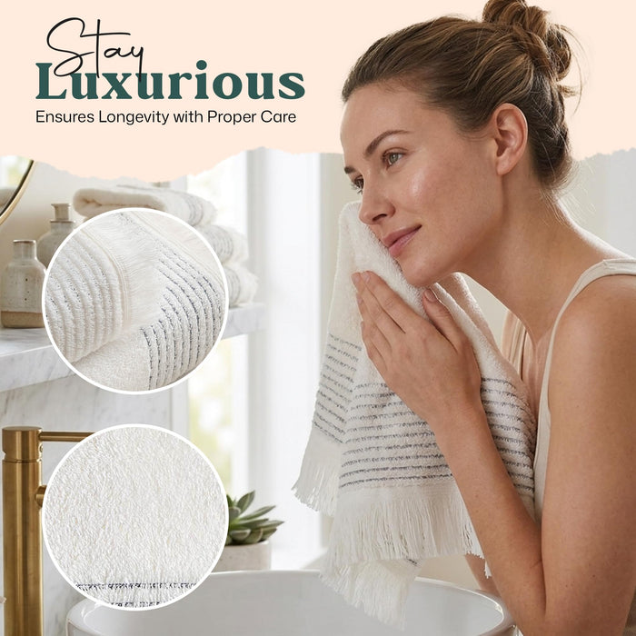 Rudder Hand Towel 20x30 inch White