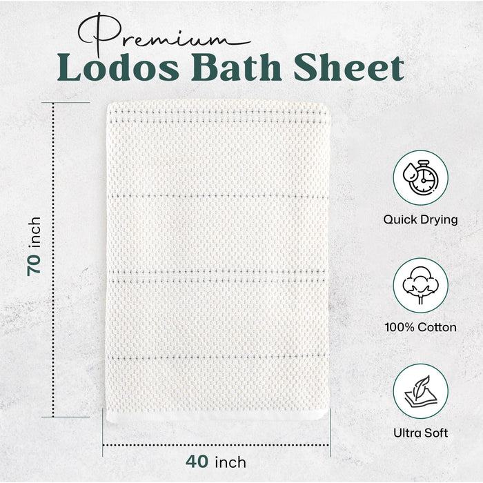 Etoile Bath Sheet 40x70 inch Ecru
