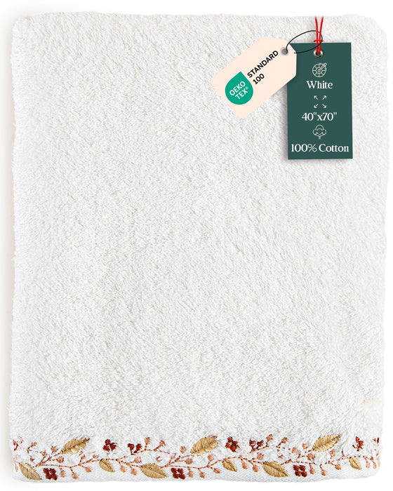 Bloom Bath Sheet 40x70 inch White