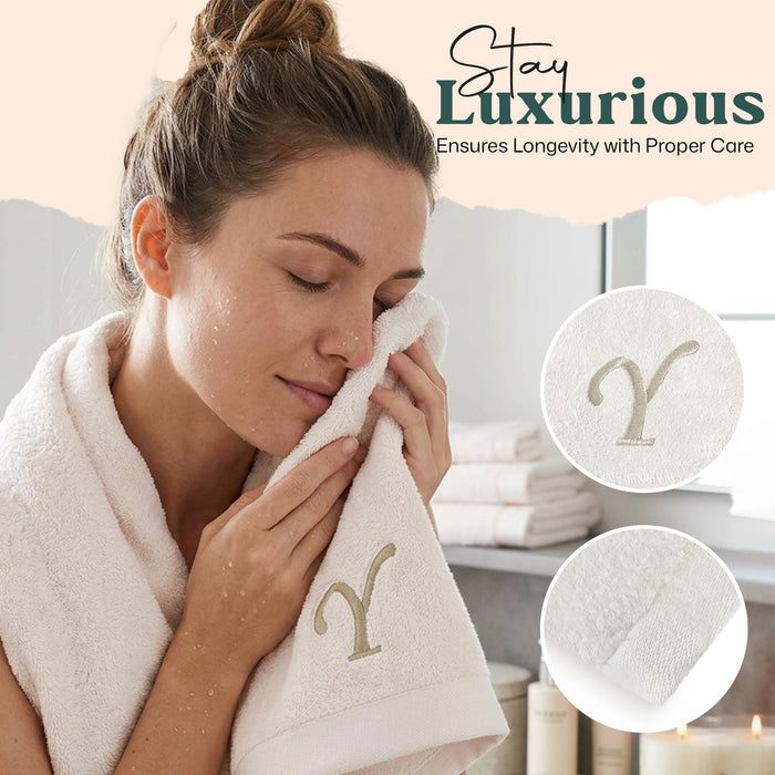 Solid Hand Towel 20x30 inch (Y) Ecru