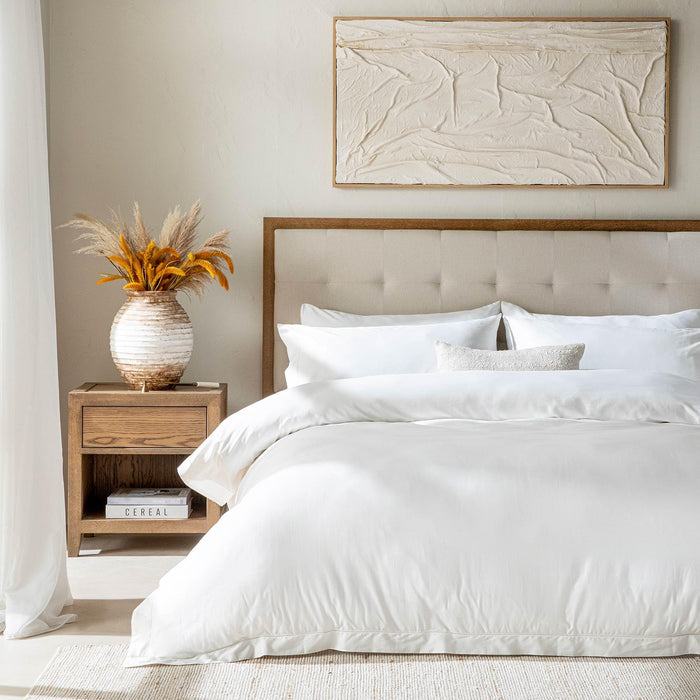 Colbert Duvet Cover Set 90x92 inch Ecru