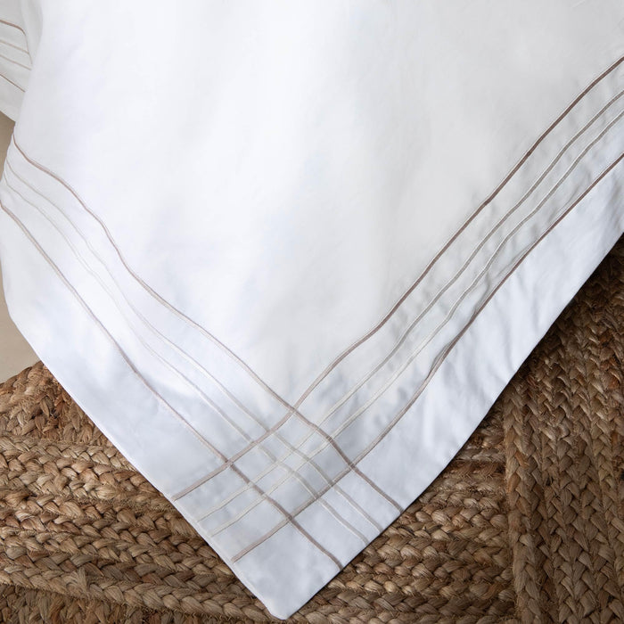 Celina Duvet Cover Set 90x92 inch Ecru