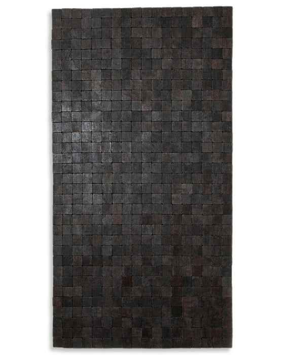 Costa Wooden Bath Mat 28x51 inch Black