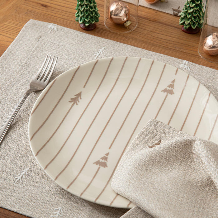 Alarce Dining Table Placemats 14x20 inch Ecru