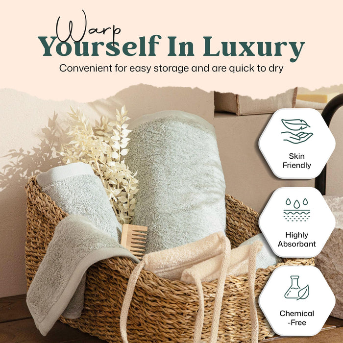 Solid Bath Towel 30x56 inch Smoke Green