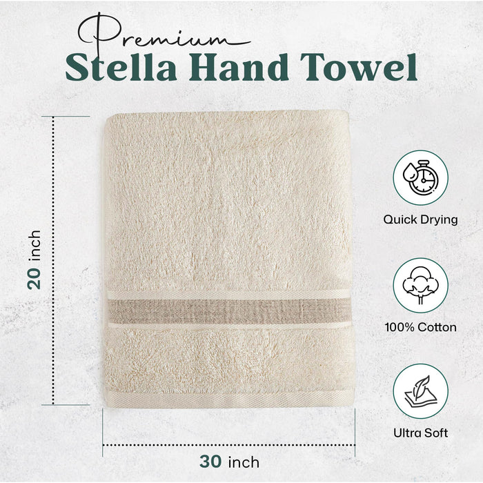Stella Hand Towel 20x30 inch Natural