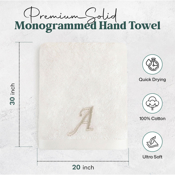 Solid Hand Towel 20x30 inch (A) Ecru