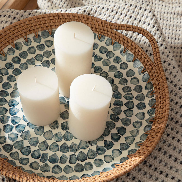 Glacier Pillar Candle 2.75x4.72 inch Smoke Green