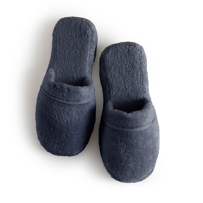 Solid Unisex Indoor House Slippers Marine Blue
