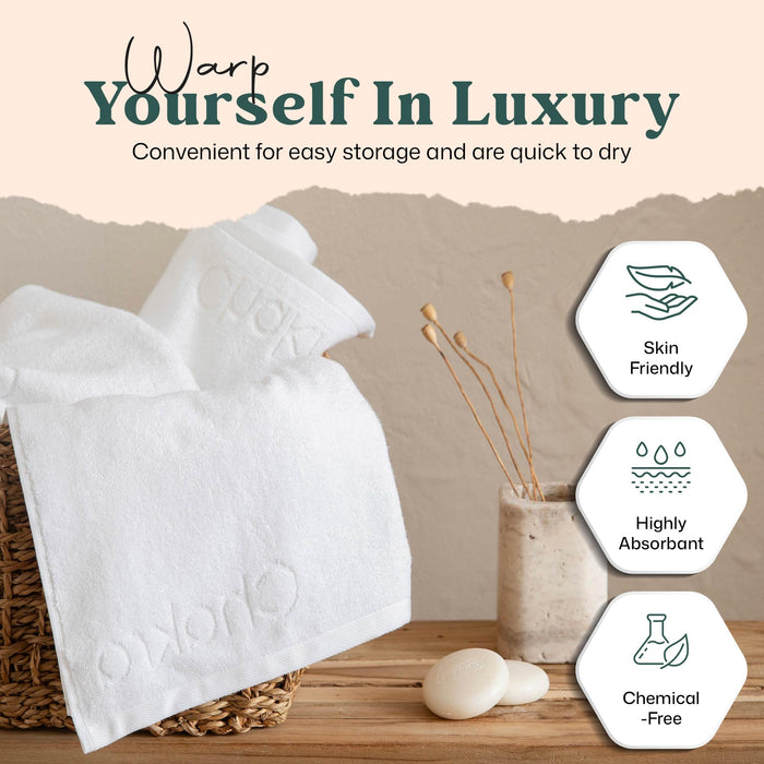 Solid Hand Towel 20x30 inch 3 Pack White
